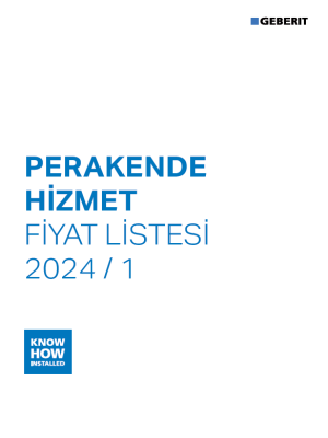 Geberit Perakende Hizmet Fiyat Listesi 2024