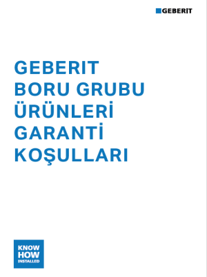 Geberit Boru Grubu Ürünler Garanti Koşulları