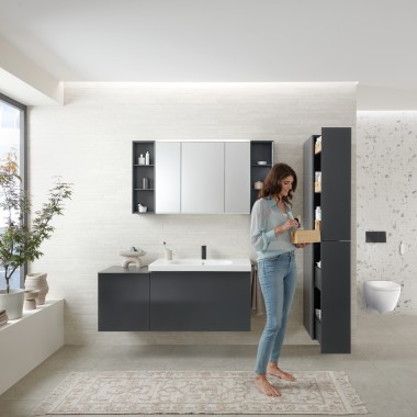 Geberit Acanto banyo serisi ile geniş depolama alanları