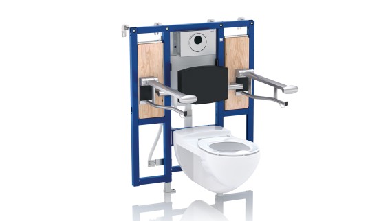 Geberit Duofix elemanlarına sahip engelsiz tuvalet