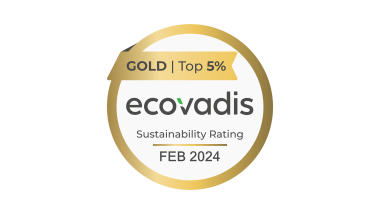 Geberit'in sürdürülebilirlik yönetimi için kazandığı EcoVadis altın ödülü (© Geberit)