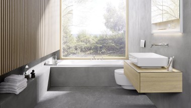 Danimarkalı mimarlık şirketi Bjerg Arkitektur'un 6x6 ödüllü banyo tasarımı (© Geberit)